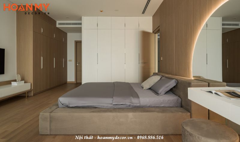 Thiết kế nội thất căn hộ 77m2 phong cách tối giản