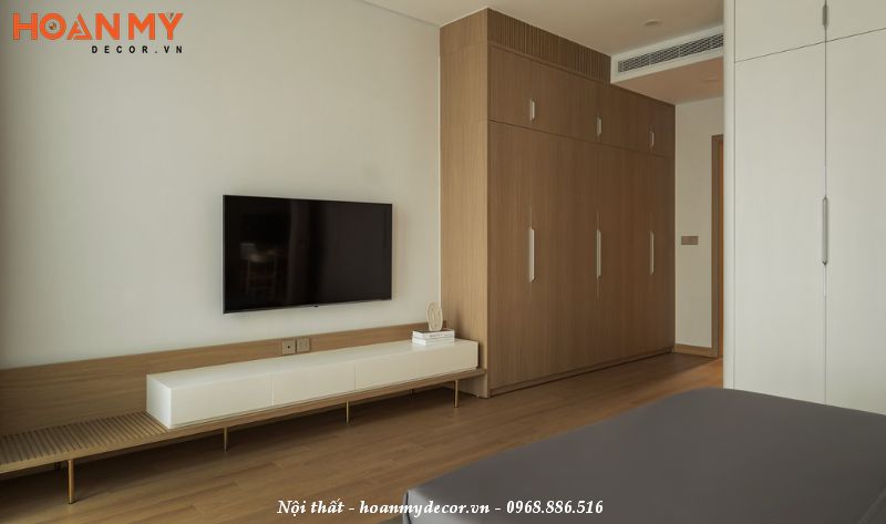 Thiết kế nội thất căn hộ 77m2 phong cách tối giản