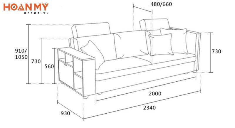Bản vẽ thiết kế ghế Sofa đơn giản mà đẹp