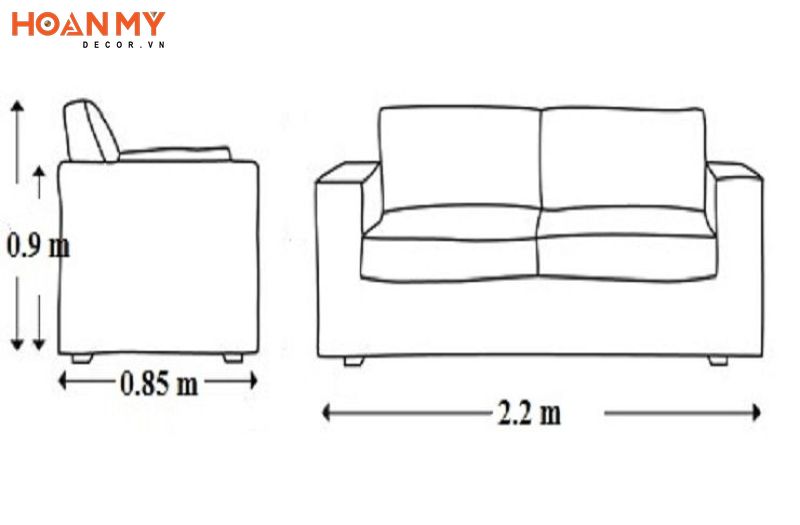 Bản vẽ thiết kế ghế Sofa văng