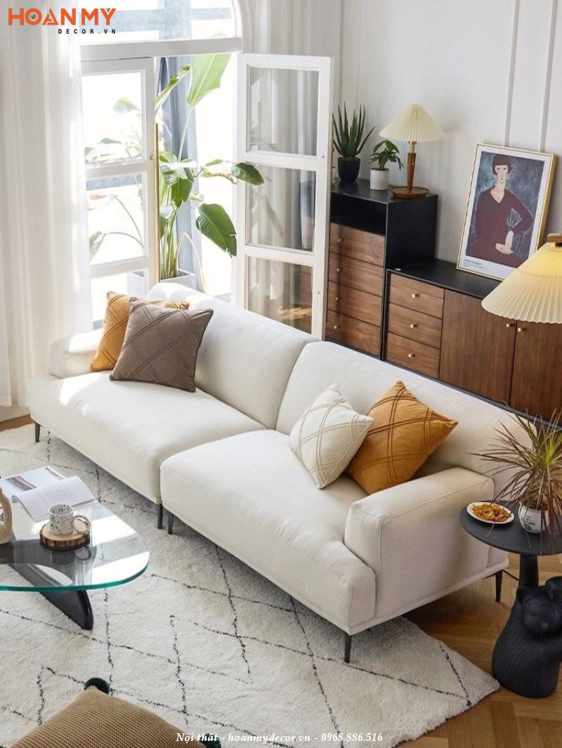 Thiết kế sofa đơn giản và tối giản