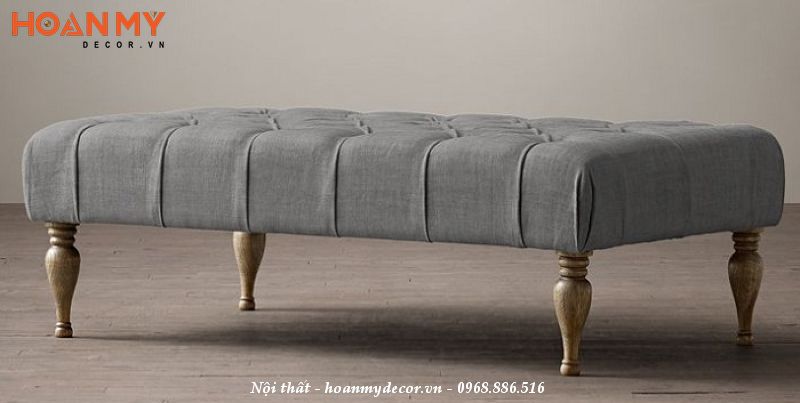 Sofa không tựa bọc vải bố
