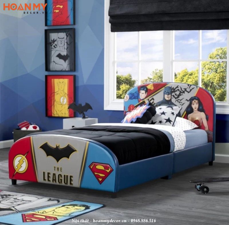 Giường ngủ bé trai chủ đề siêu anh hùng phá cách