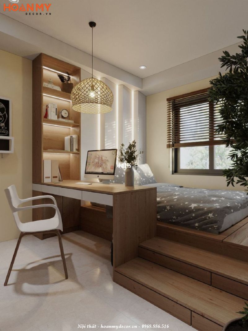 Giường ngủ thông minh được thiết kế đặc biệt để tận dụng tối đa không gian