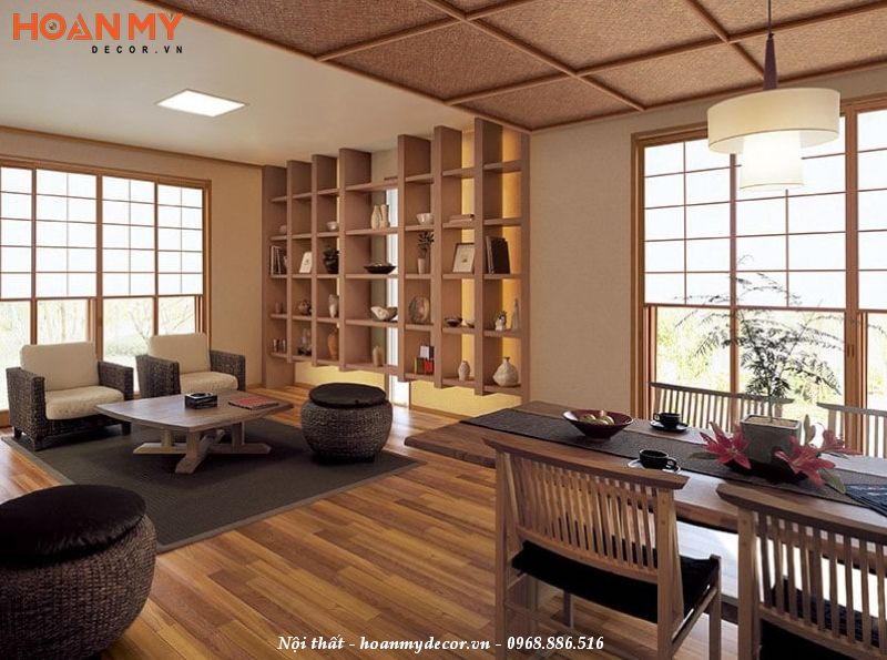 Thiết kế phòng khách căn hộ phong cách Hàn Quốc đẹp cuốn hút