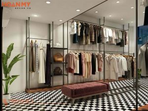 Thiết kế nội thất shop thời trang phong cách nhiệt đới