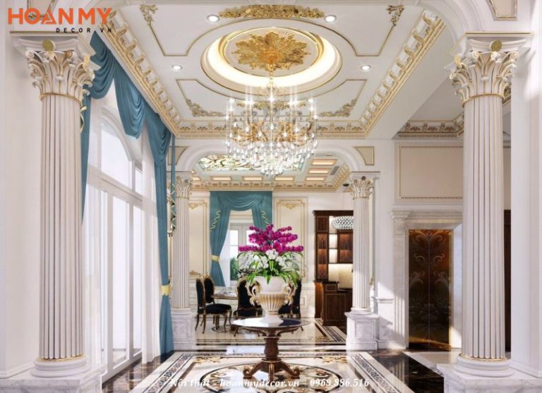 +50 Mẫu trần thạch cao Tân cổ điển đẹp, Sang trọng, Đẳng cấp