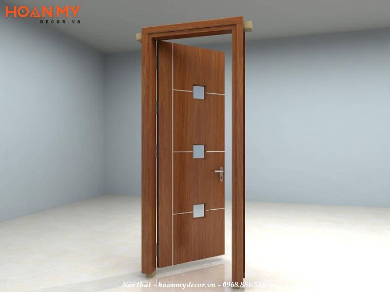 Cửa gỗ công nghiệp là loại cửa sử dụng cốt gỗ công nghiệp, bề mặt cửa được phủ lớp Laminate