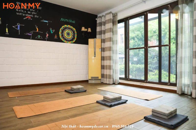 Mẫu thiết kế phòng tập yoga tại nhà đẹp, thư giãn