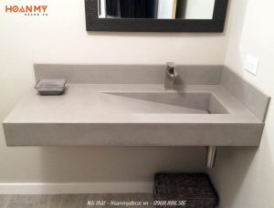 Làm chậu lavabo bê tông nhẹ đẹp, sang trọng