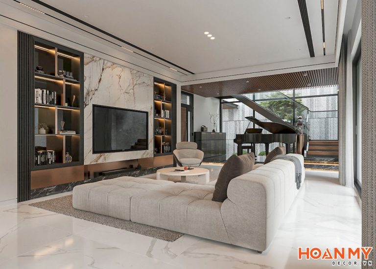 Thi công nội thất biệt thự tại An Dương (Hải Phòng) – HM60