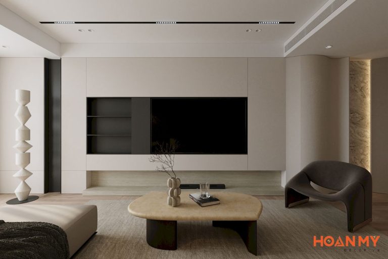 Dự án thi công nội thất căn hộ phong cách tối giản – HM108