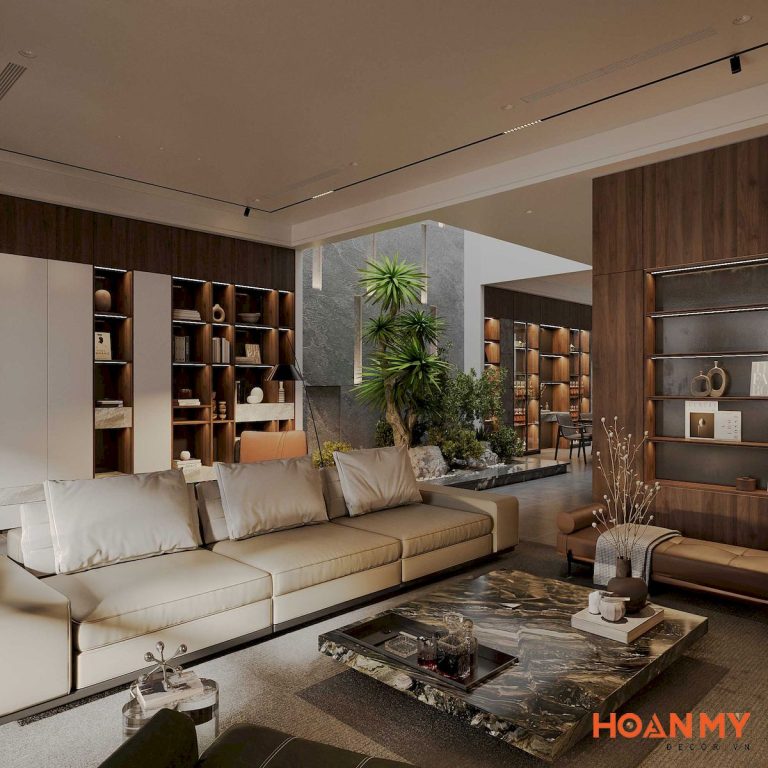 Dự án thiết kế nội thất biệt thự liền kề Ecopark – HM75