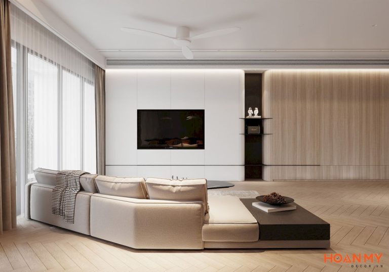 Dự án thiết kế nội thất chung cư 3 ngủ 125m2 – HM103