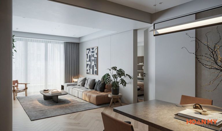 Dự án thiết kế nội thất chung cư phong cách hiện đại – HM106