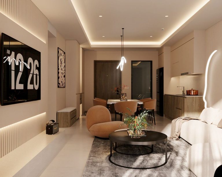 Dự án thiết kế nội thất chung cư Saigon South Residences – HM12