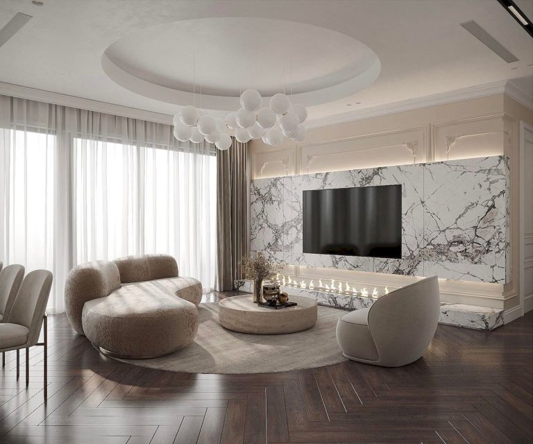 Dự án thiết kế nội thất phong cách Luxury – HM25