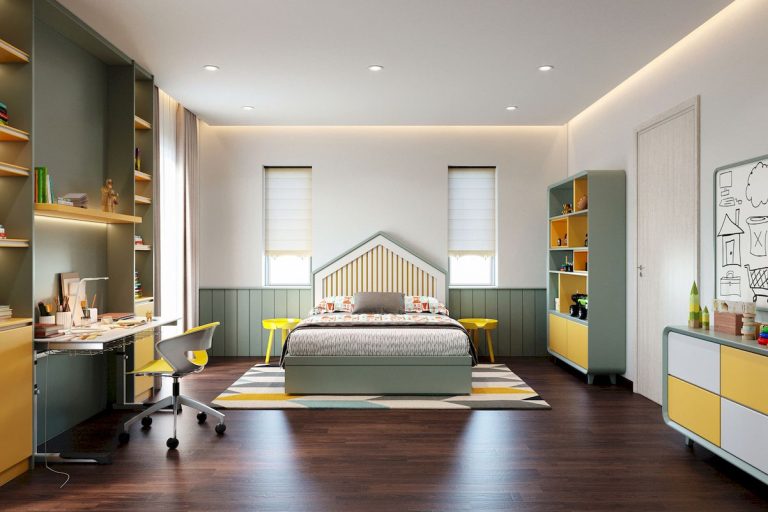 Dự án thiết kế phòng ngủ cho bé trai – HM30