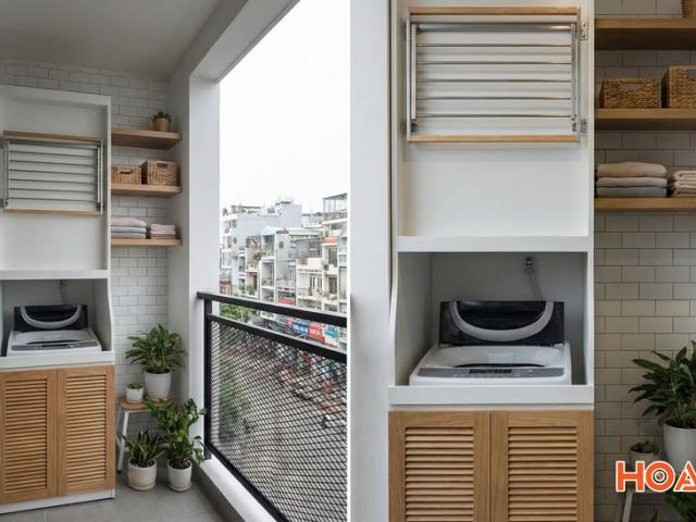 Ban công chung cư 3m² hiện đại