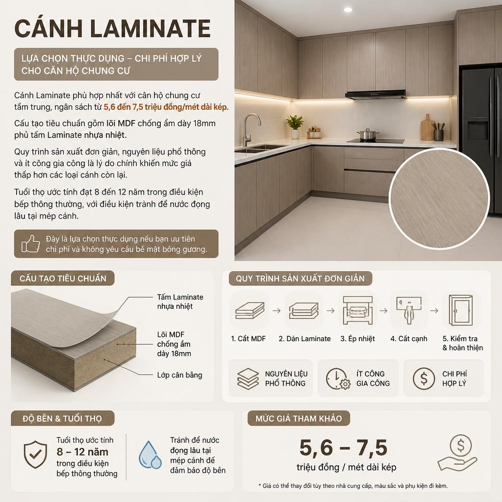 Cánh Laminate – Lựa chọn tiết kiệm cho căn hộ tầm trung